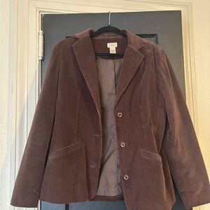 Women's Brown Corduroy Blazer